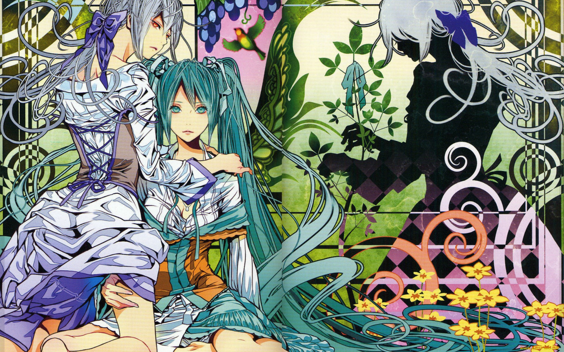 , , , hatsune, miku, , , , , ayumi, kasai, vocaloid, art, haku, yowane, , 